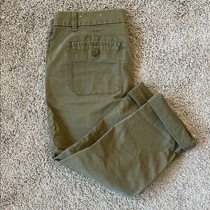 LOFT Olive Green Capris